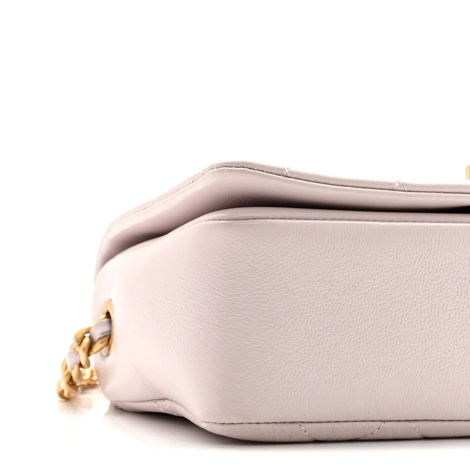 Shiny Lambskin Quilted Small Fashion Therapy Flap Bag Lilac