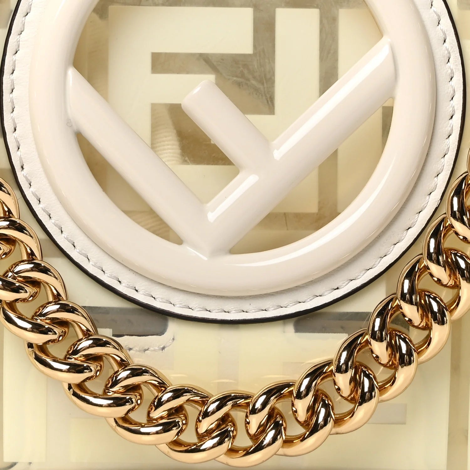 TPU FF Vitello Century F Is  Small Kan I Shoulder Bag White