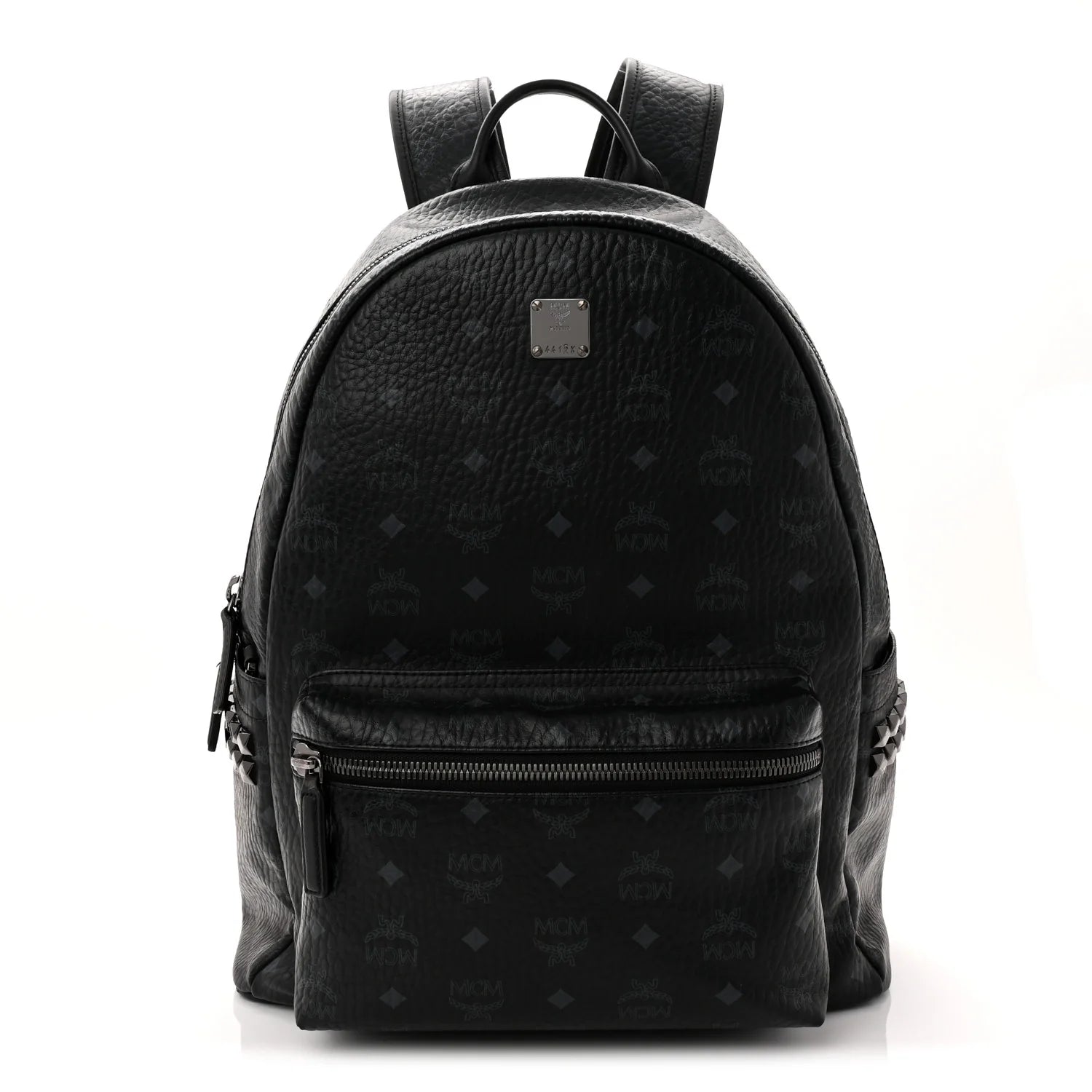 Visetos Medium Side Studs Stark Backpack Black