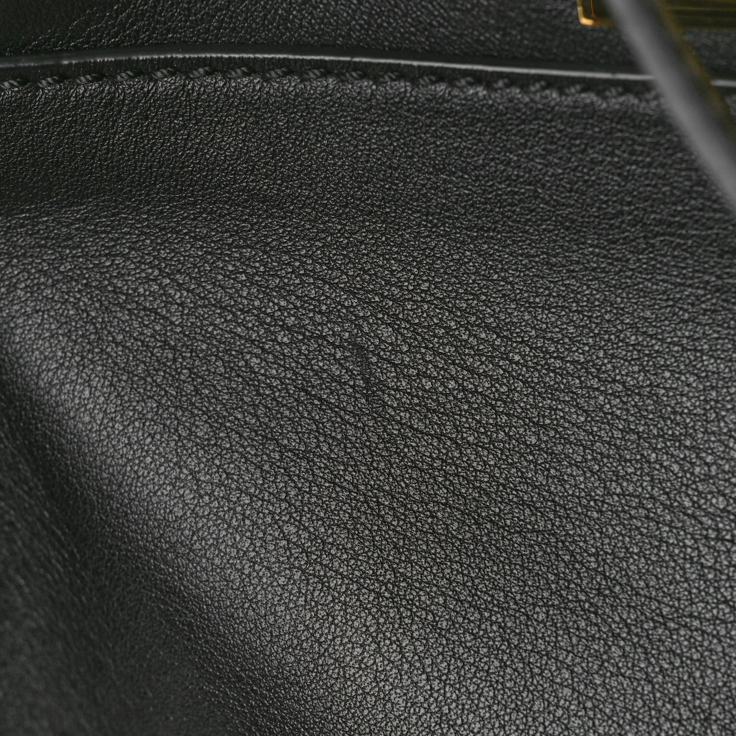 Vitello Seta Lace up Medium Peekaboo Iconic Satchel Black