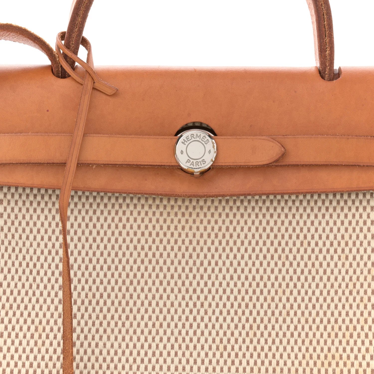 Toile Vache Calfskin Herbag 30 PM Naturel