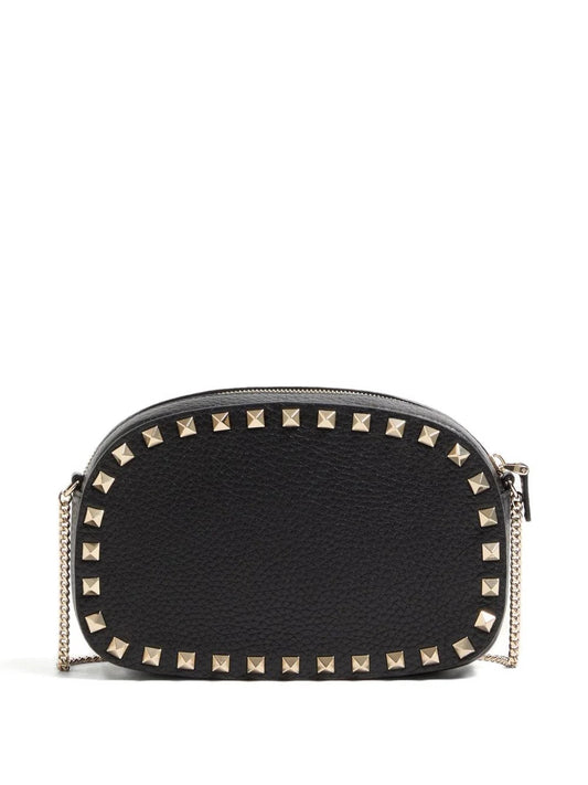 ROCKSTUD LEATHER CROSSBODY BAG