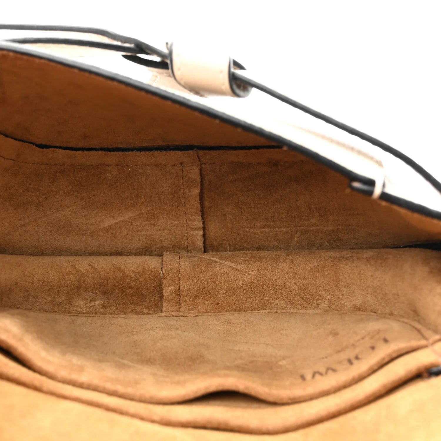 Grained Calfskin Mini Gate Crossbody Bag Light Oat