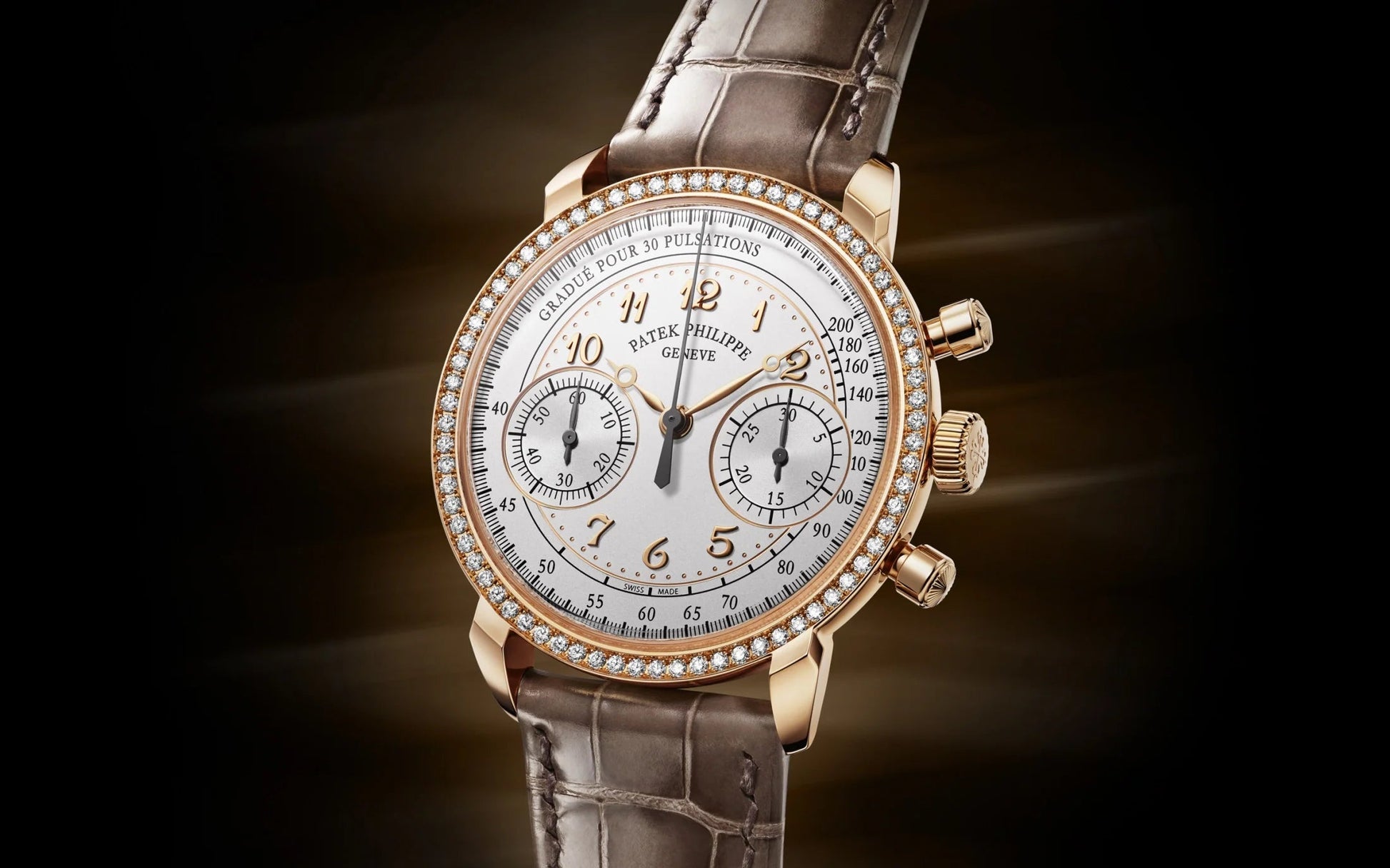 Complication, 18K Rose Gold, Ladies Chronograph 38Mm, 99 Diamonds: ~0.99 Ct., Ref# 7150/250R-001