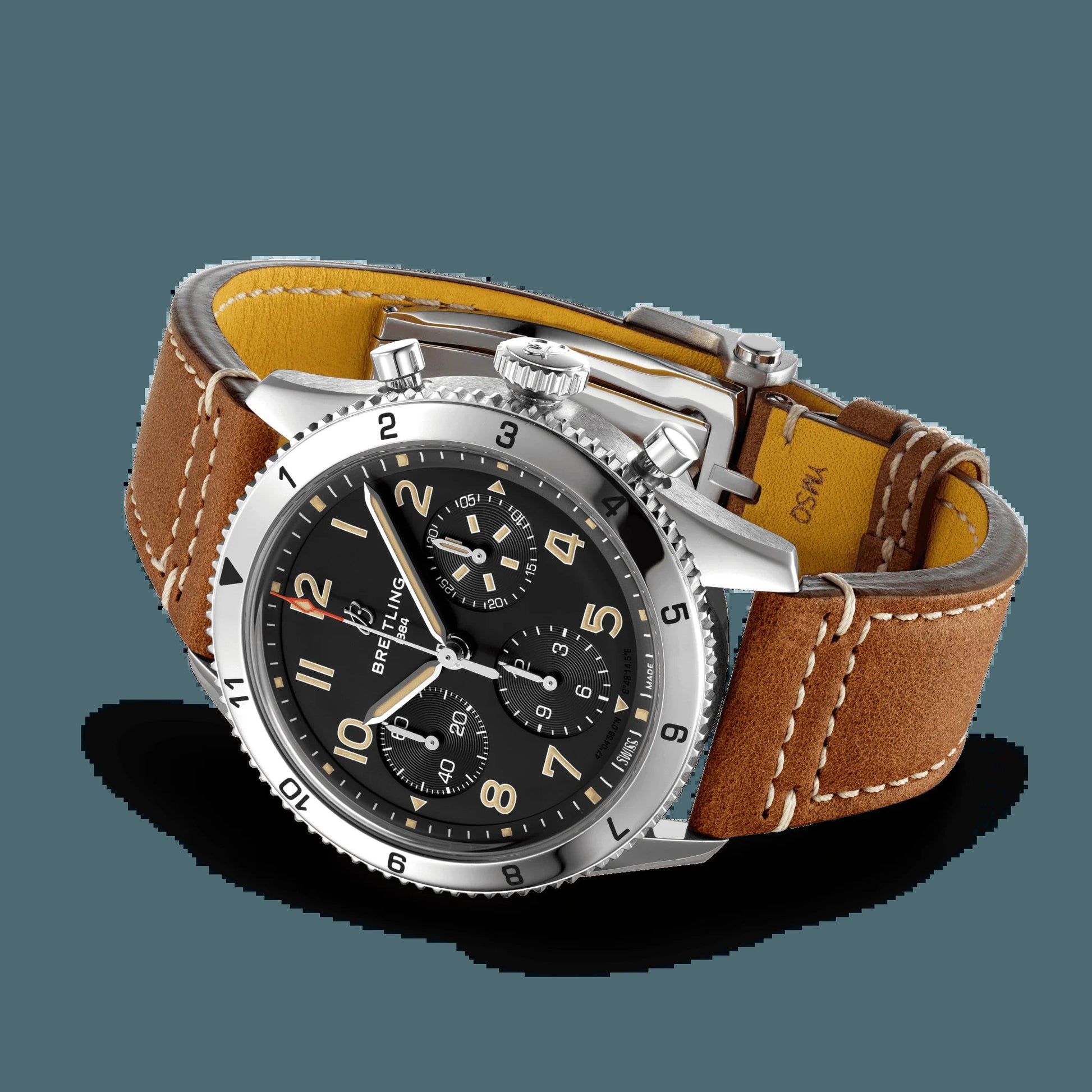 Classic AVI Chronograph 42 P-51 Mustang, Stainless Steel, Ref# A233803A1B1X1, Unworn 2024