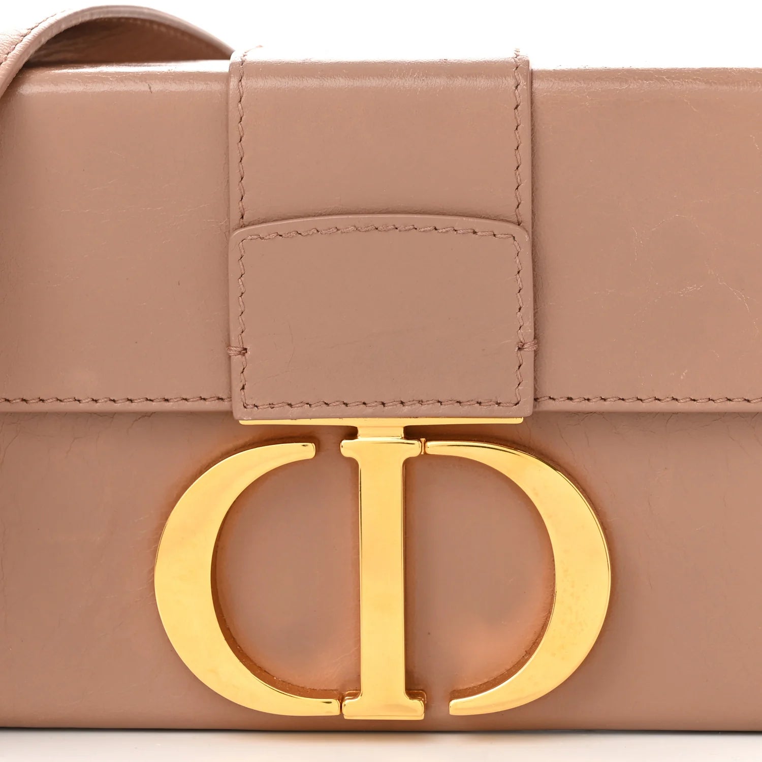 Smooth Calfskin Micro 30 Montaigne Flap Bag Pale Pink