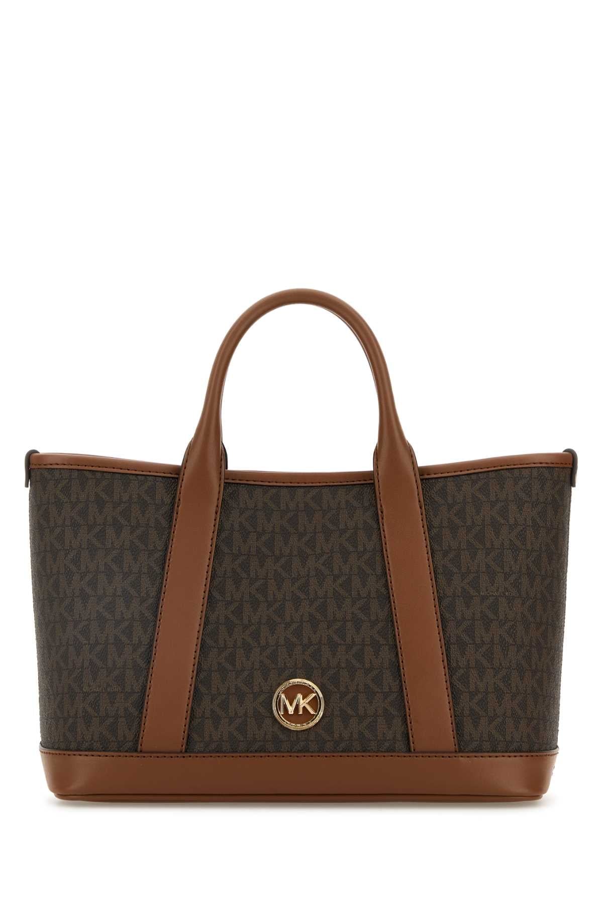 PRINTED CANVAS SMALL LUISA SHOPPING BAG