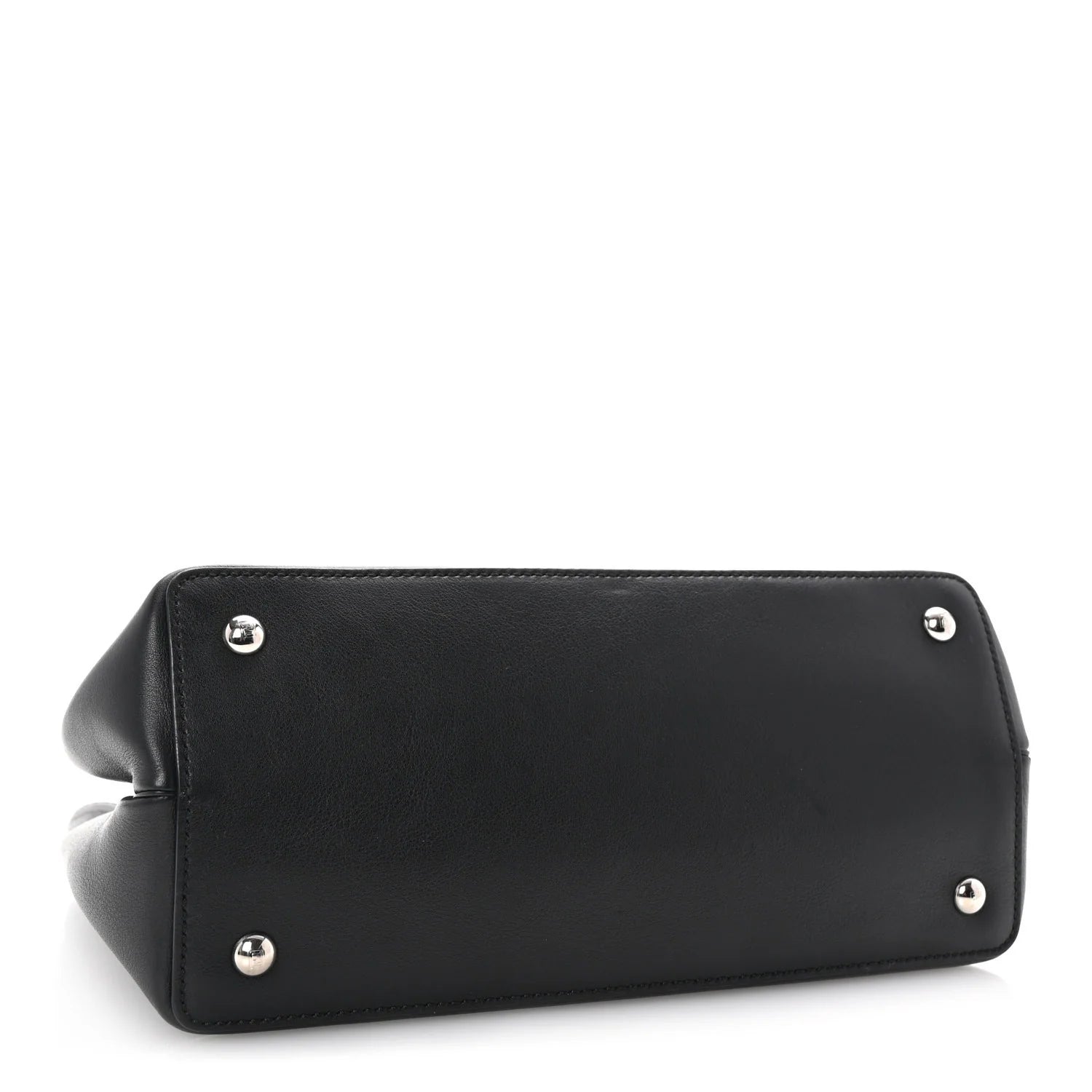 Vitello Dolce Elaphe Petite 2Jours Tote Black Polvere