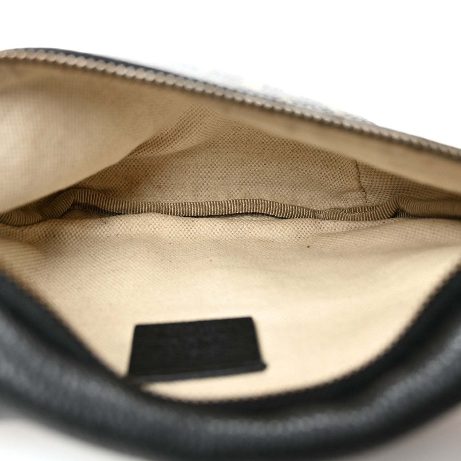 Grained Calfskin Small Logo Belt Bag Black