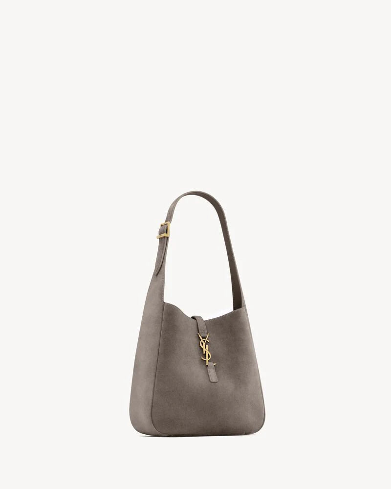 DARK GREY SUEDE LE 5 Ã¡ 7 SHOULDER BAG