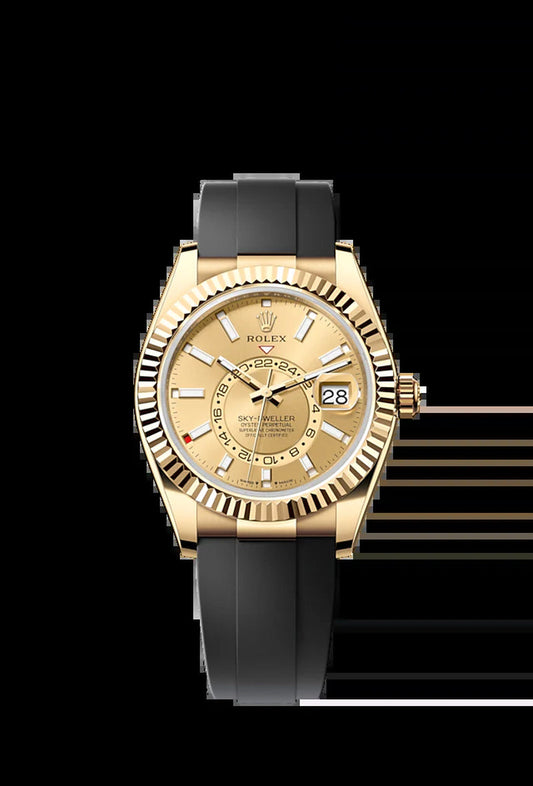 Sky-Dweller, 42Mm, 18K Yellow Gold, Ref# 336238-0001