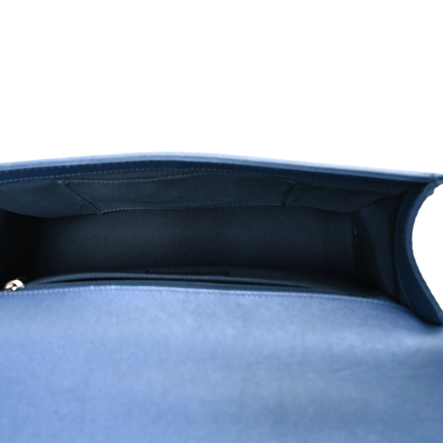 Perforated Lambskin Quilted New Medium Boy Flap Blue