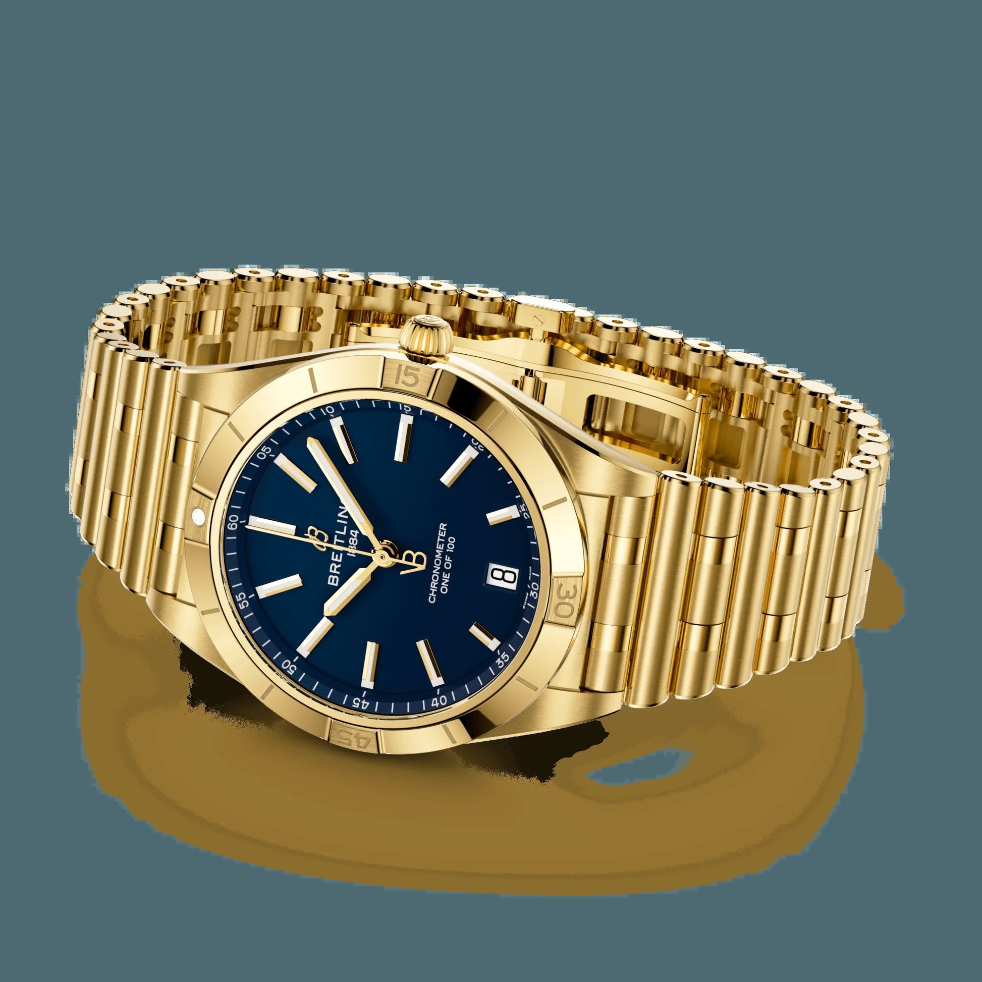 Chronomat Automatic 36 Victoria Beckham, 18K Yellow Gold, Ref# K103801A1C1K1, Unworn 2024