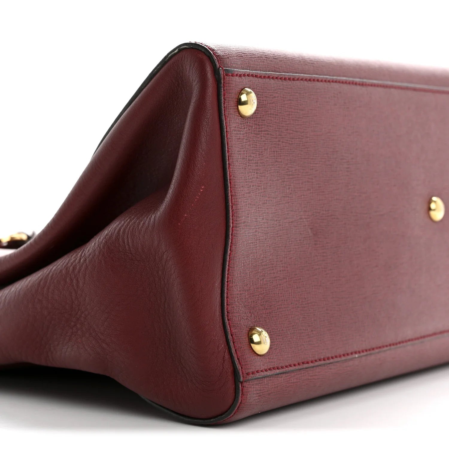 Vitello Elite Regular 2Jours Tote Rosso Scuro Ciliegia