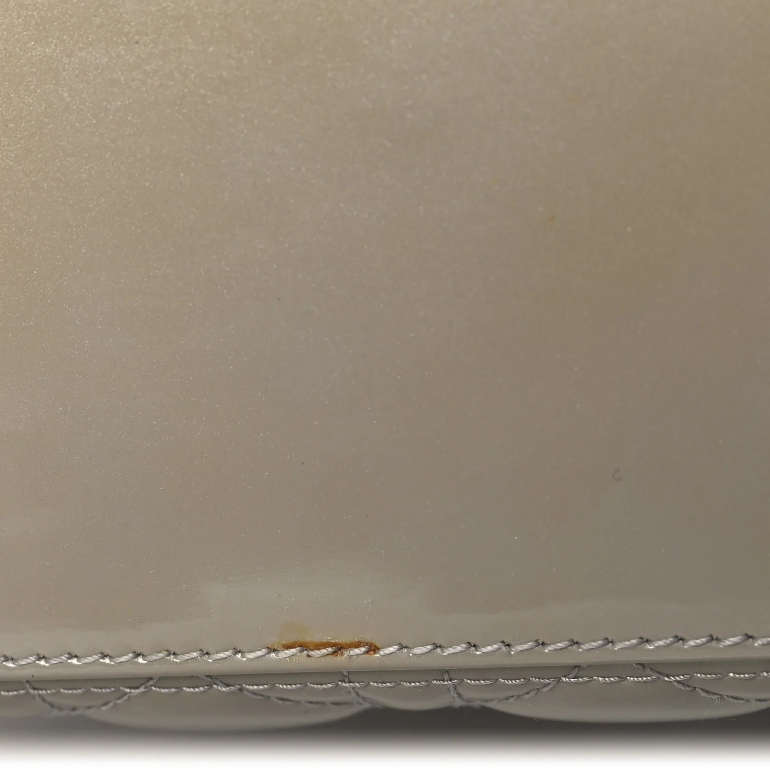 Patent Cannage Medium Lady Dior Grey