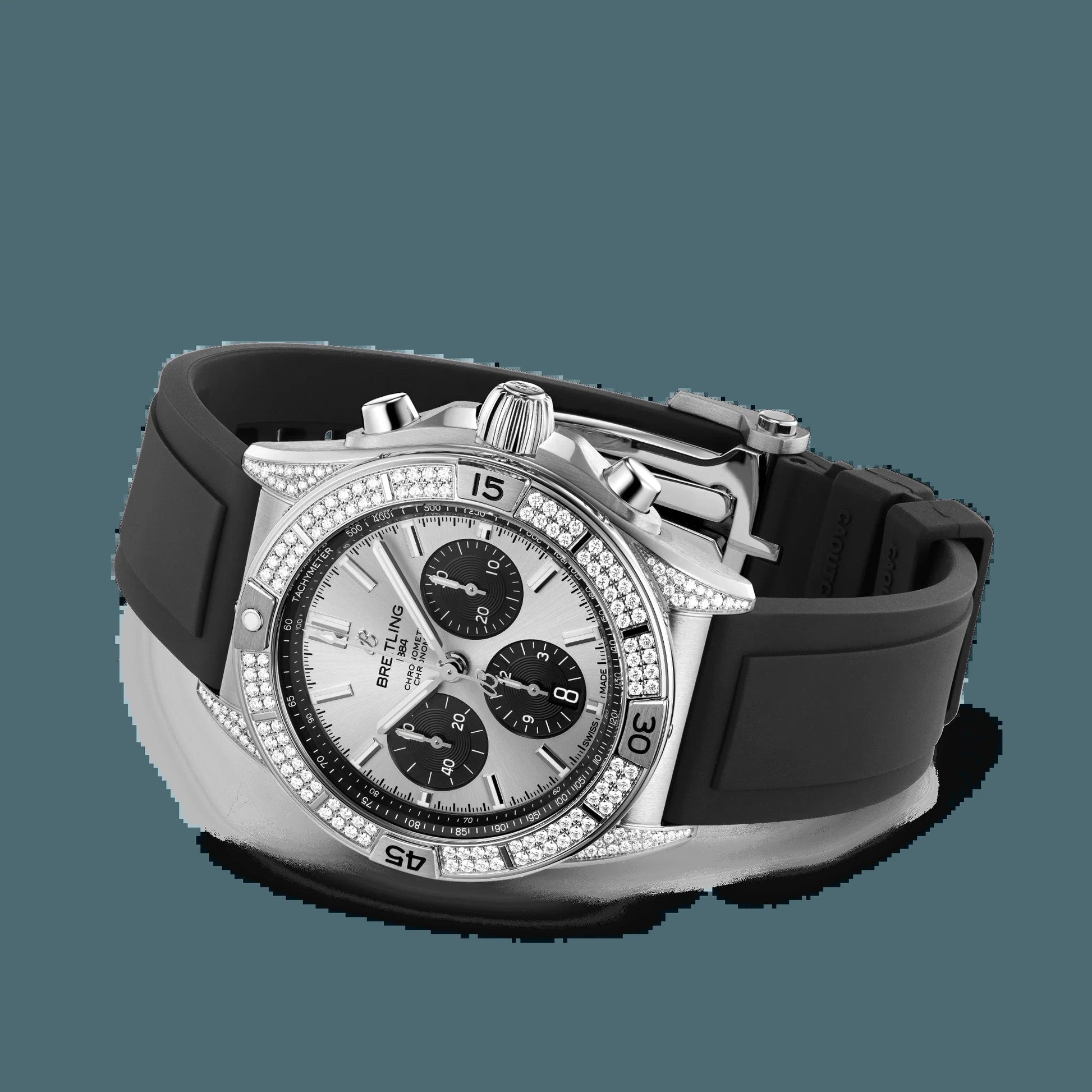 Chronomat B01 42, Stainless Steel and Diamonds, Ref# AB0134721G1S1, Unworn 2024