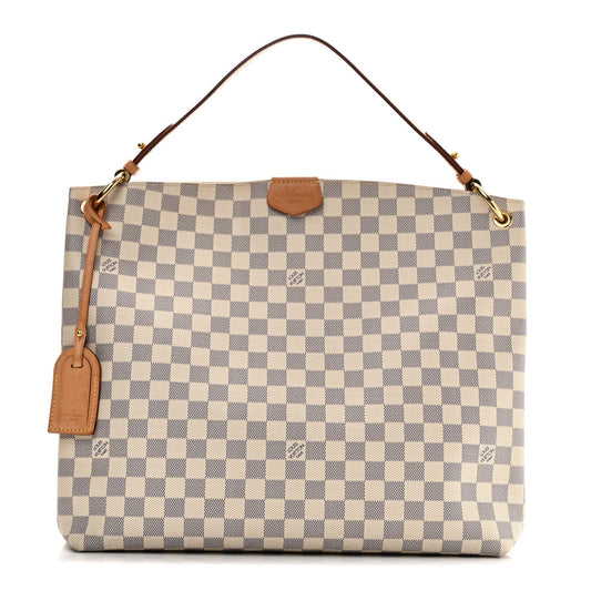 Damier Azur Graceful MM Rose Ballerine