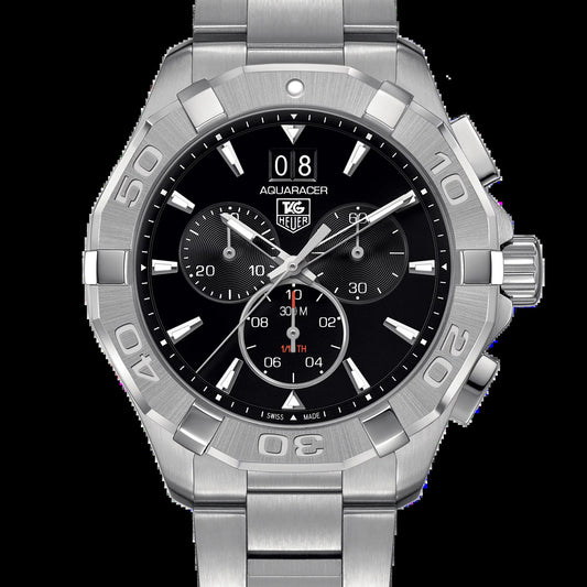 Unworn  Aquaracer Chronograph, 43Mm, Stainless Steel, Ref# CAY1110.BA0927, Box & Papers