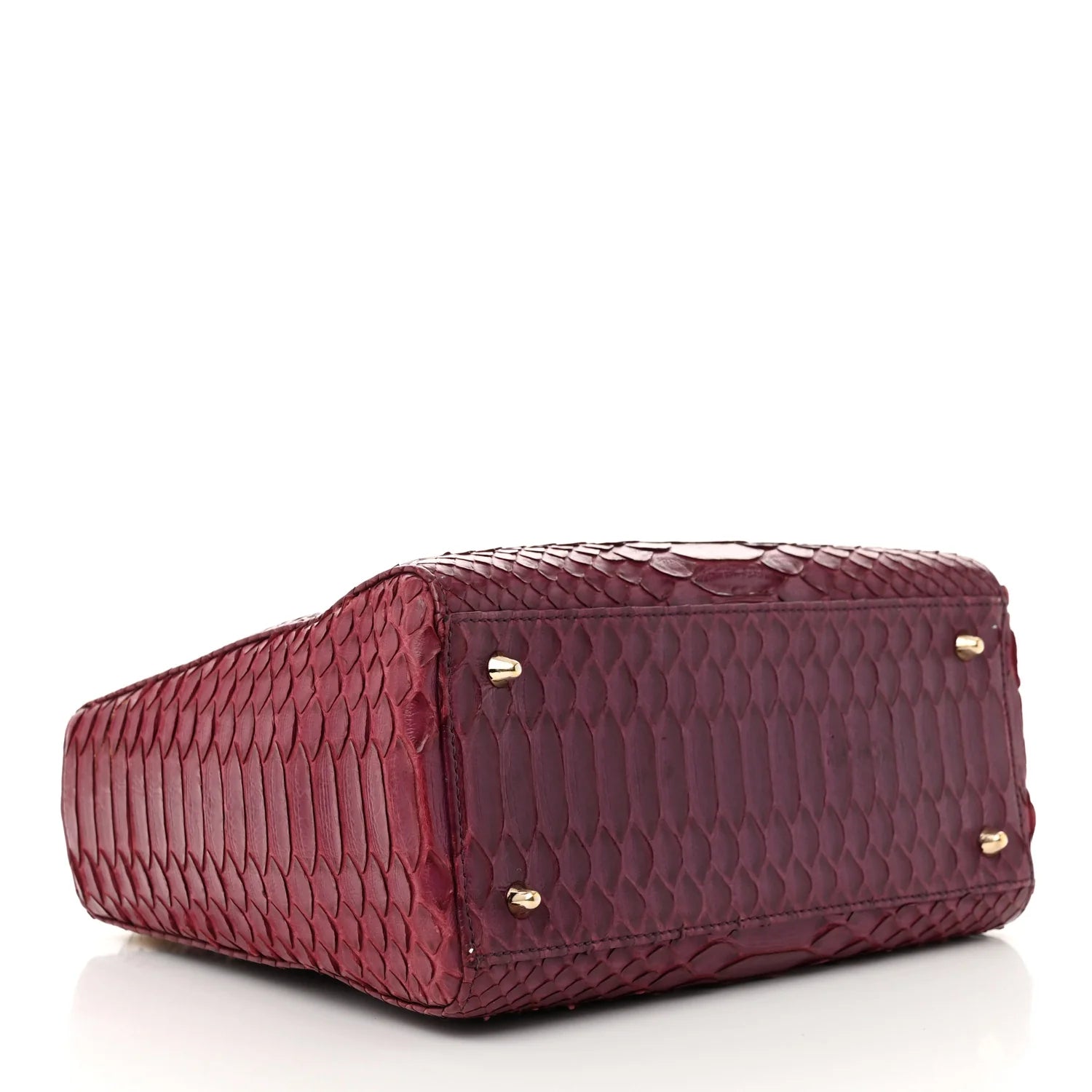 Snakeskin Medium Lady Dior Purple