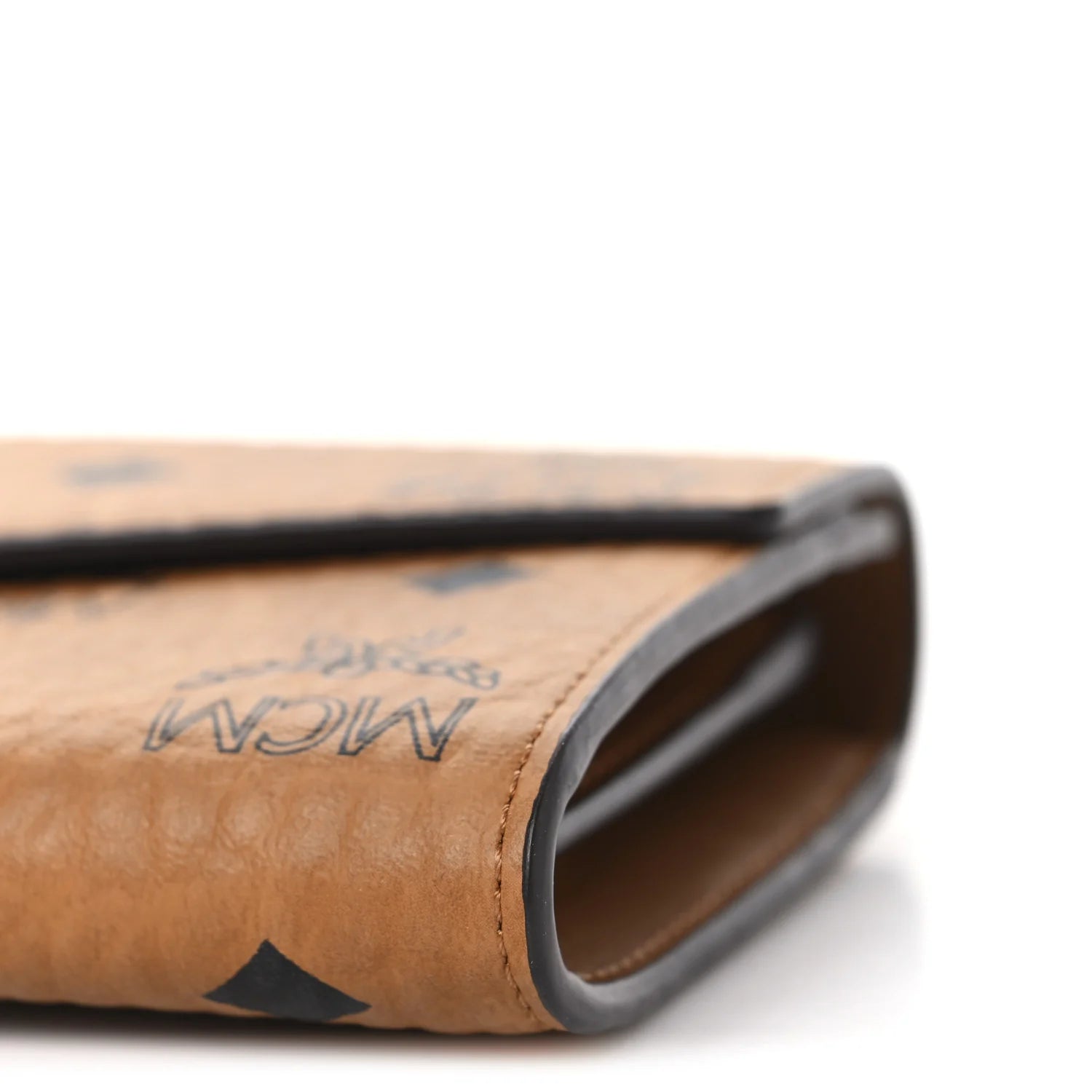 Visetos Large Patricia Wallet on Chain Cognac