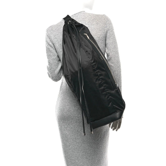 Nylon City Long Sling Bag Dark Blueberry Black