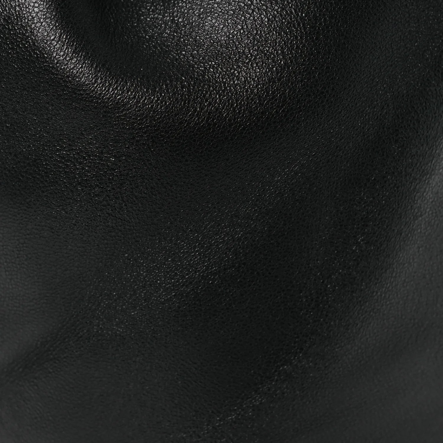 Lambskin Attica Chain Dry Sack Bucket Bag Black