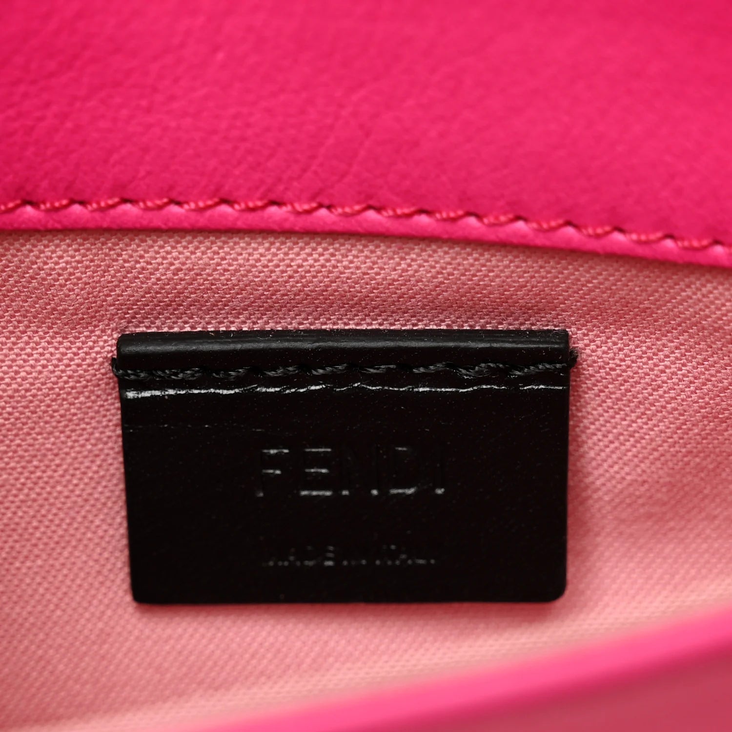 Vitello Flamingo Tube Wallet on Chain Fuchsia