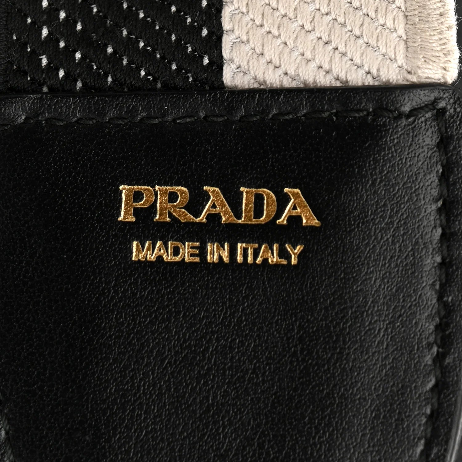 Saffiano Cuir Calfskin Small Monochrome Top Handle Tote Black