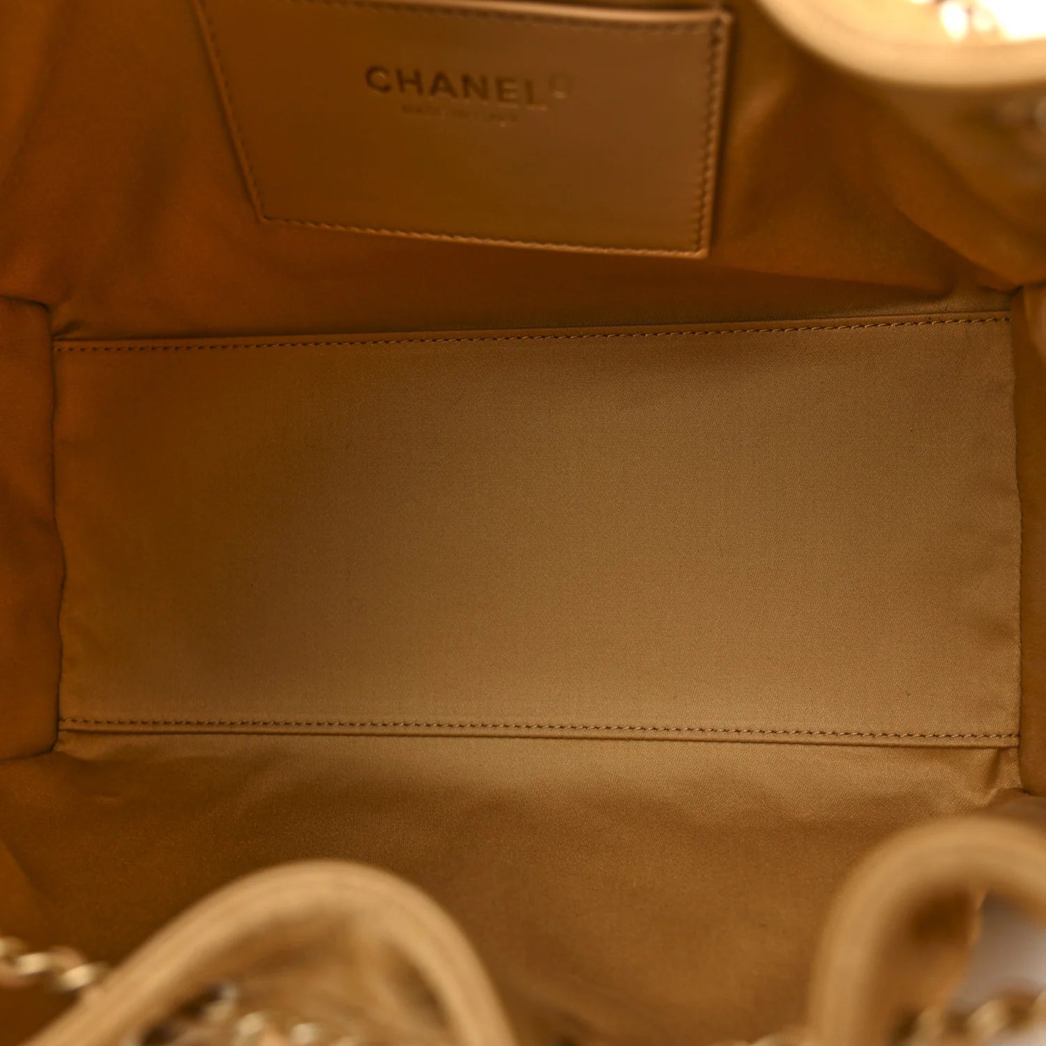 Suede Quilted Small  25 Handbag Beige