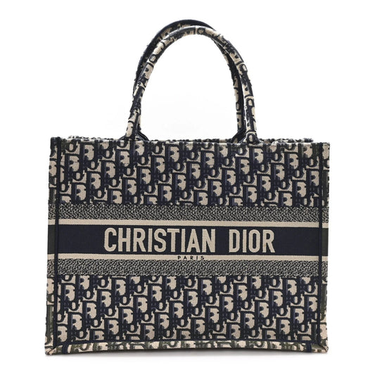 Oblique Medium Book Tote Blue Multicolor