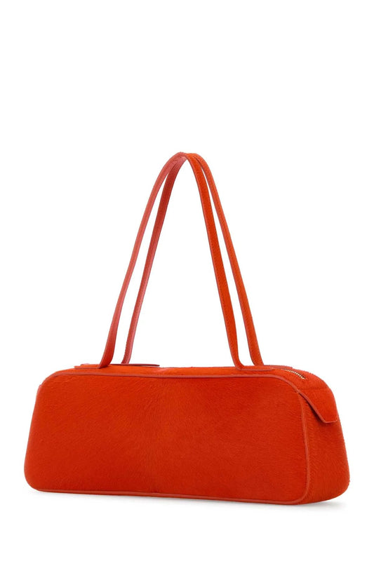 ORANGE CALF HAIR SIMONA SHOULDER BAG