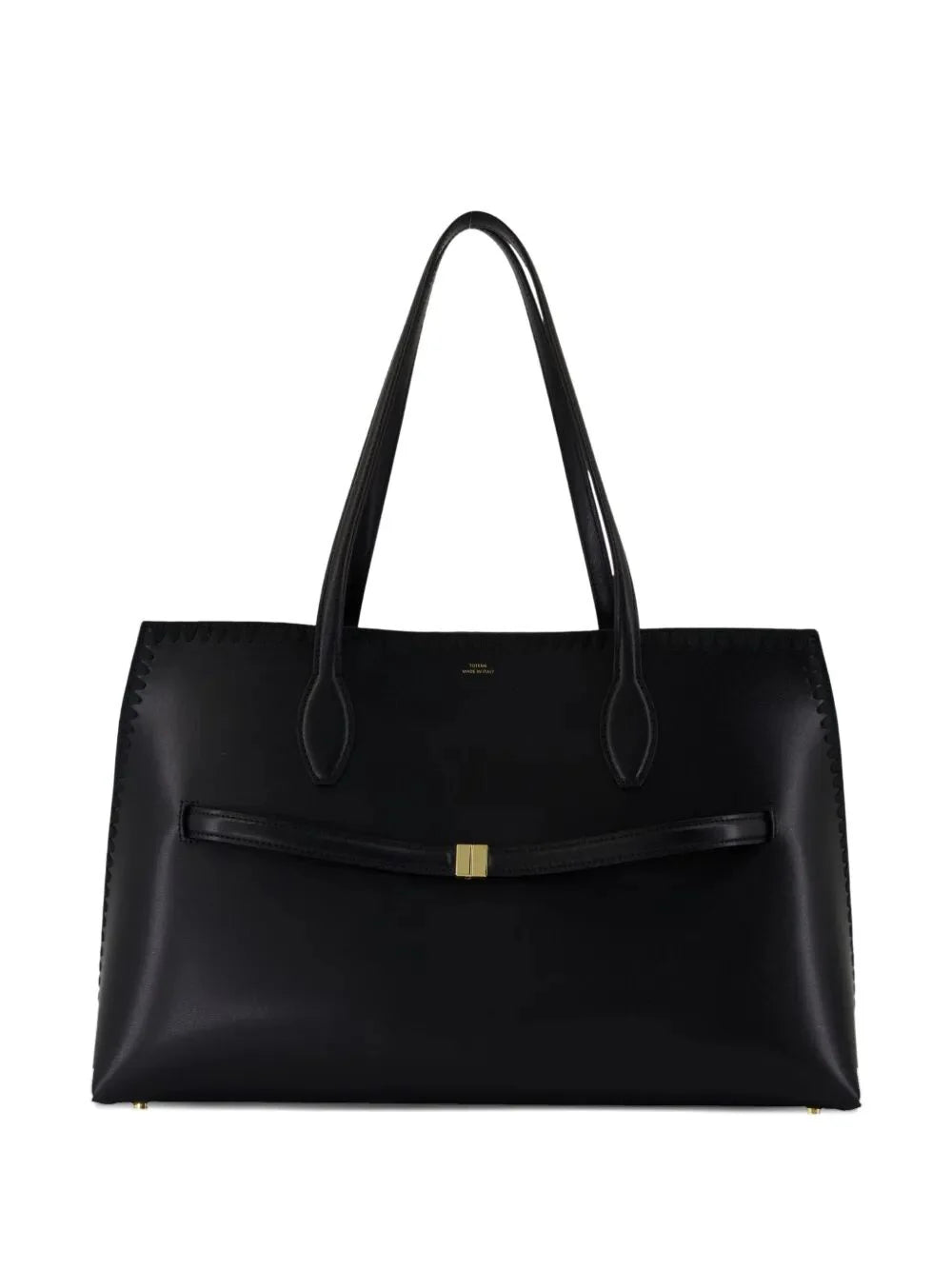 "EMBROIDERED" LEATHER LOUNGE TOTE BAG