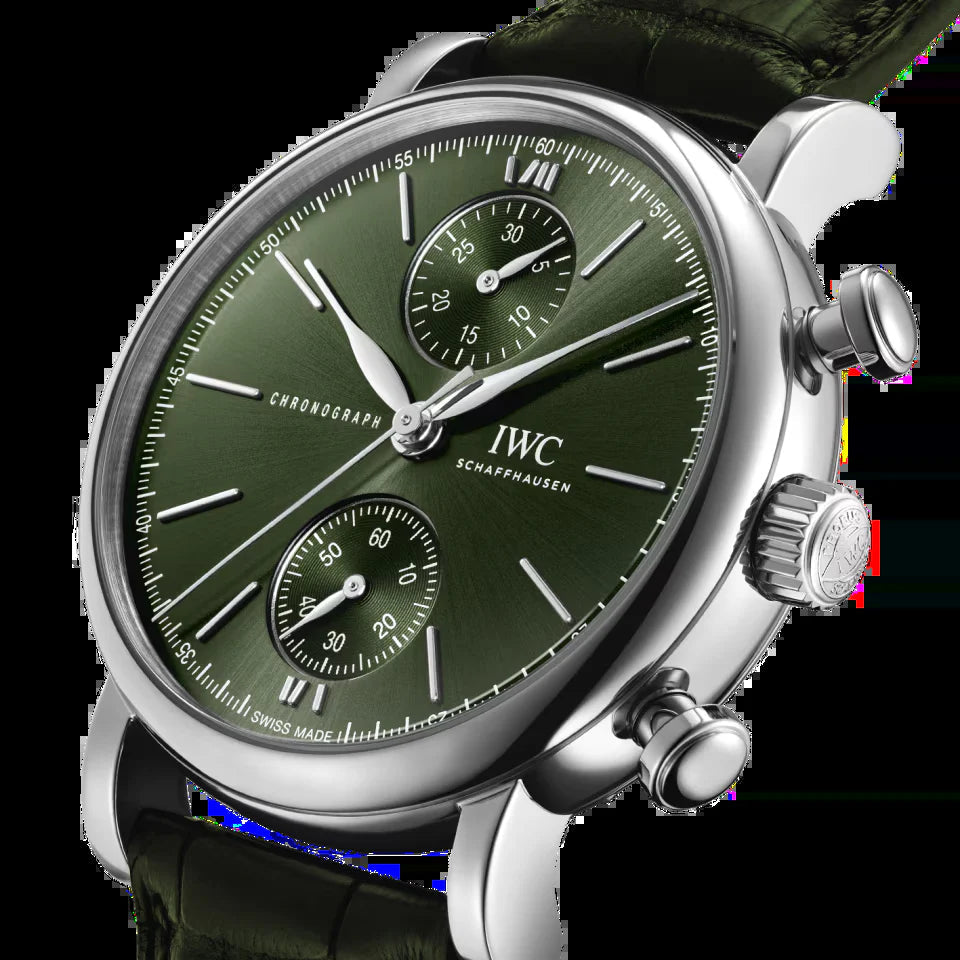 Unworn  Portofino Chronograph 39, Stainless Steel, 39Mm, Ref# IW391405, Box and Papers