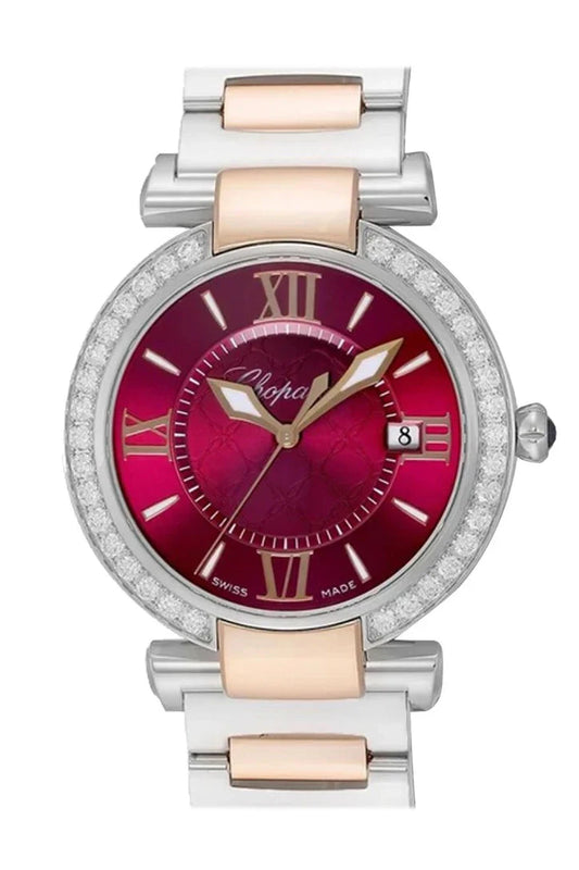 Unworn  Imperiale Quartz, Stainless Steel, 18K Rose Gold and Diamonds, 36Mm, Ref# 388532-6018, Box and Papers