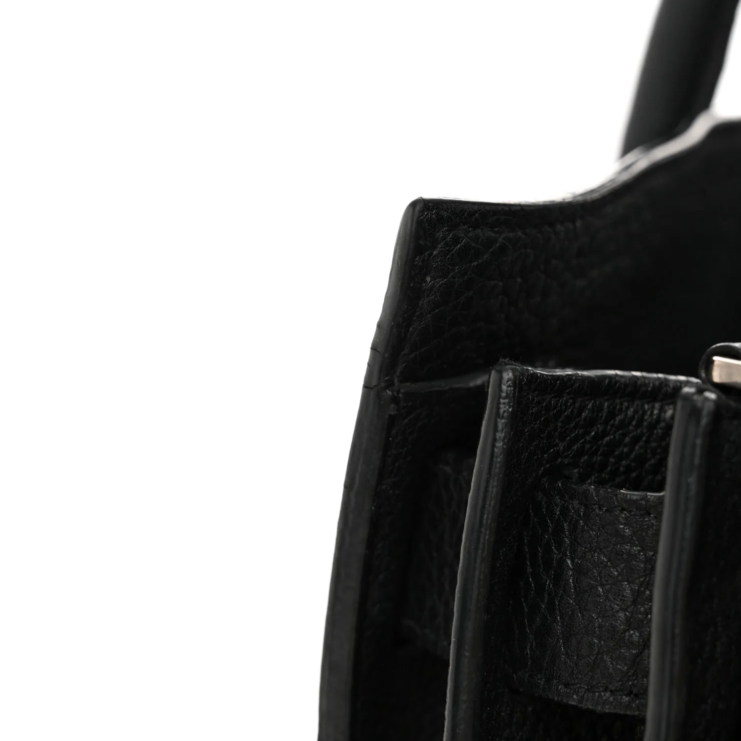 Grained Calfskin Medium Souple Sac De Jour Black