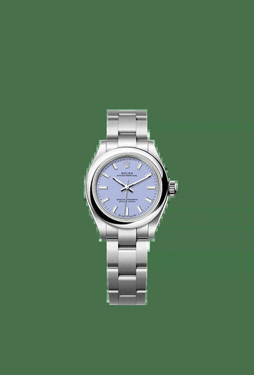 Unworn 2025,  Oyster Perpetual, Oystersteel, 28Mm, Lavender Dial, Domed Oyster, Ref# 276200-0008, Box and Papers