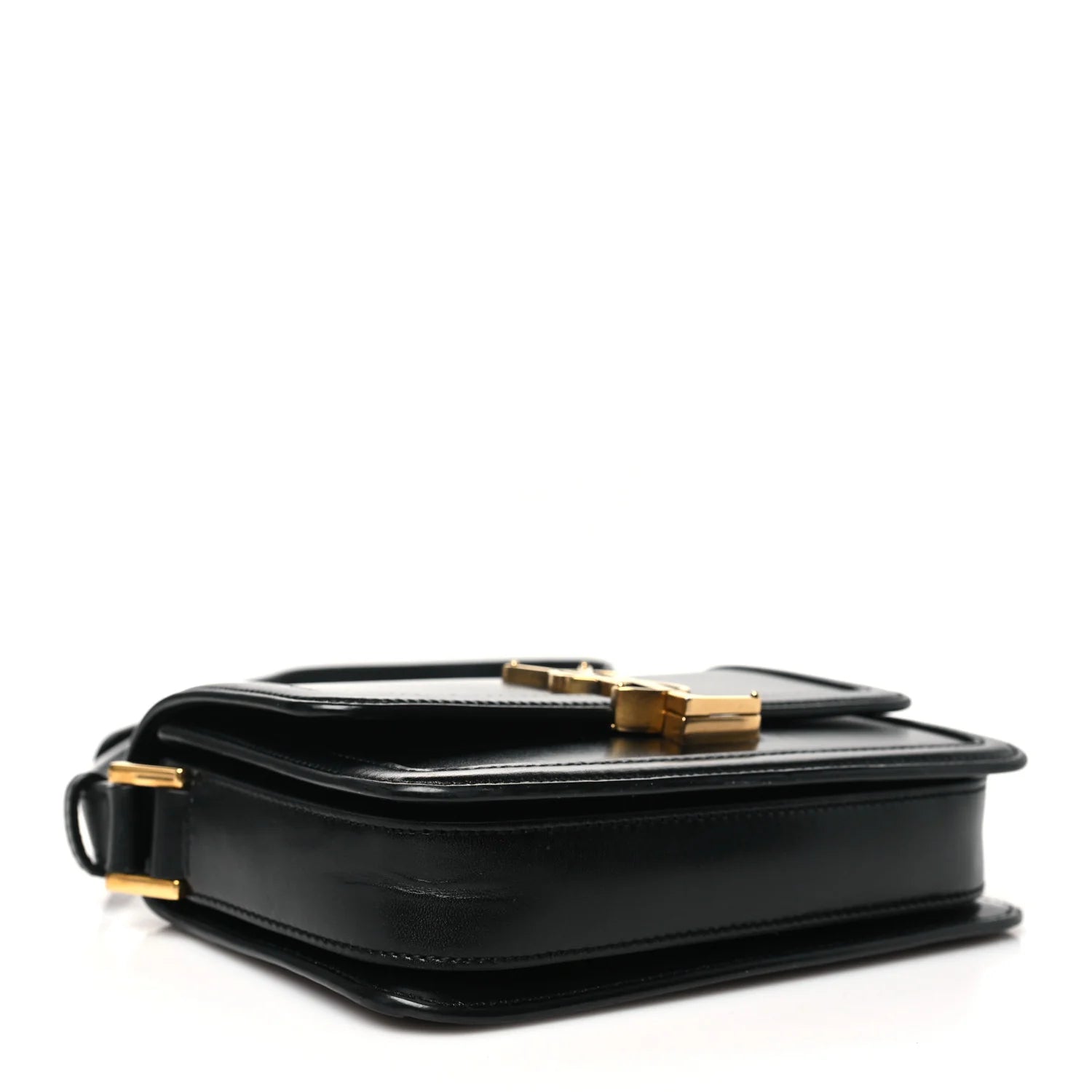 Smooth Calfskin Small Solferino Satchel Black