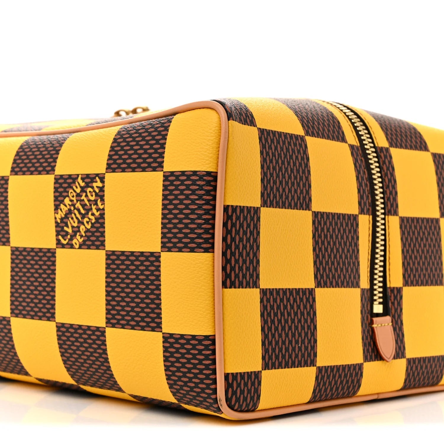 Damier Pop Shoes Bag Yellow
