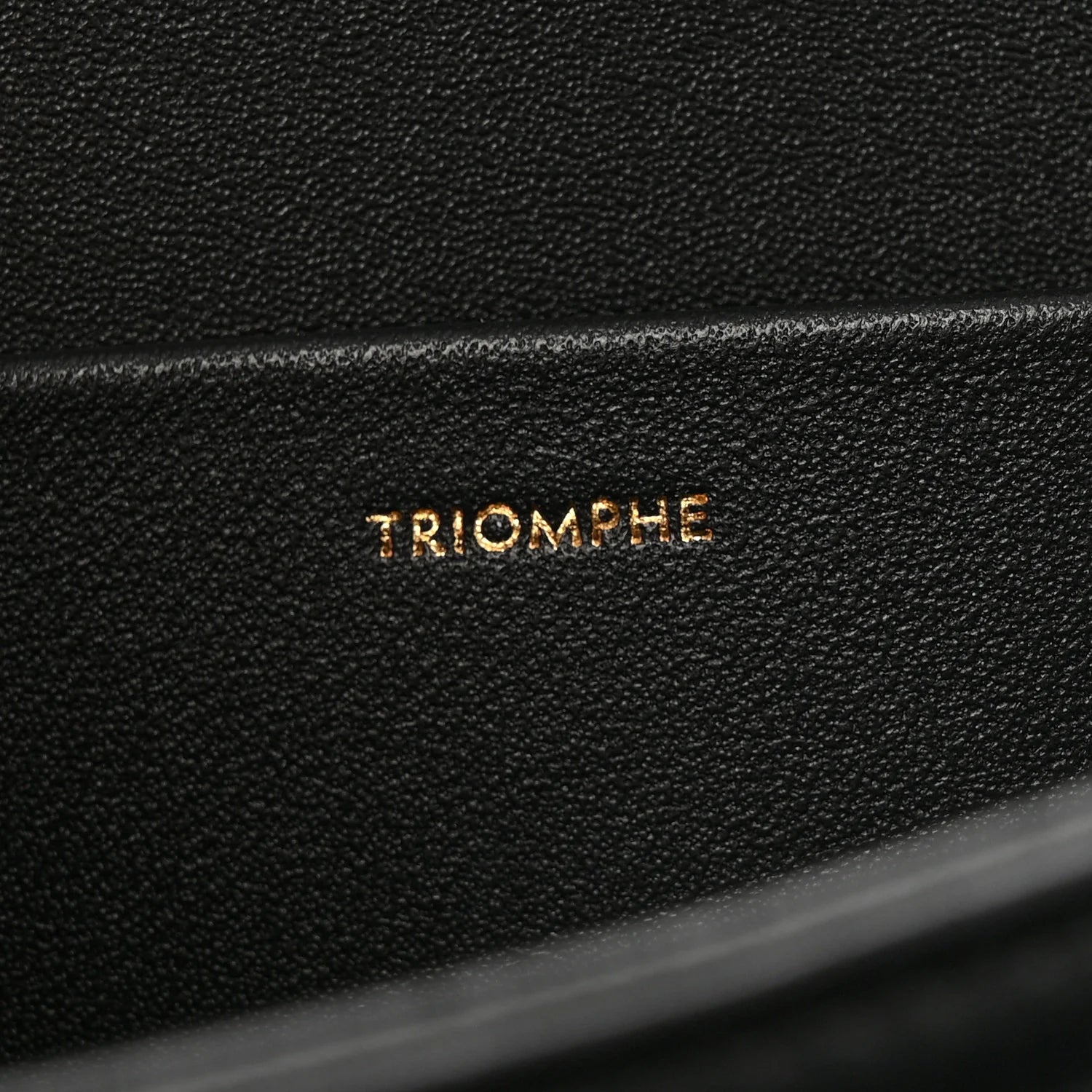 Shiny Calfskin Medium Triomphe Black