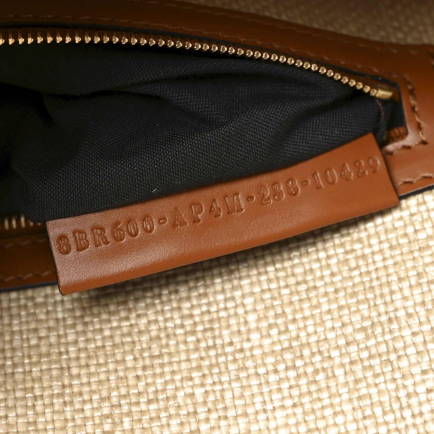 Raffia Vitello King Lucido FF Embroidered Baguette Alchemy Brandy