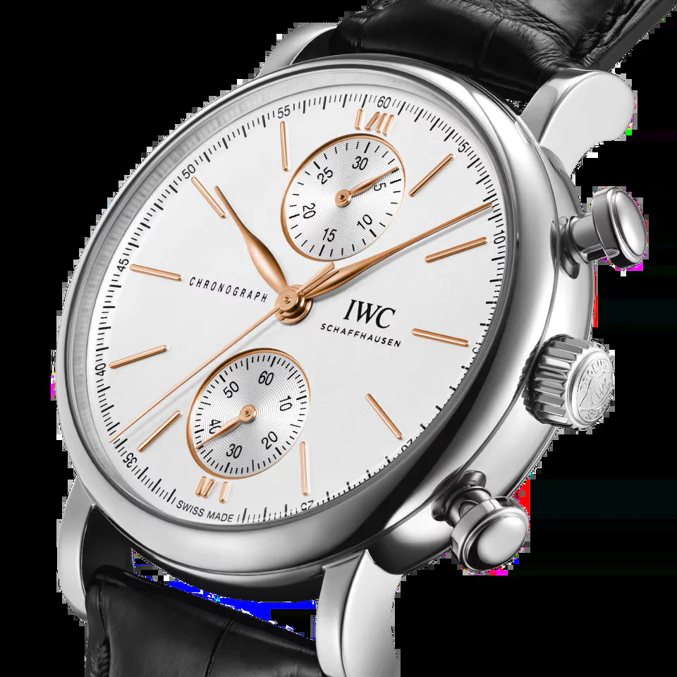 Unworn  Portofino Chronograph 39, Stainless Steel, 39Mm, Ref# IW391406, Box and Papers