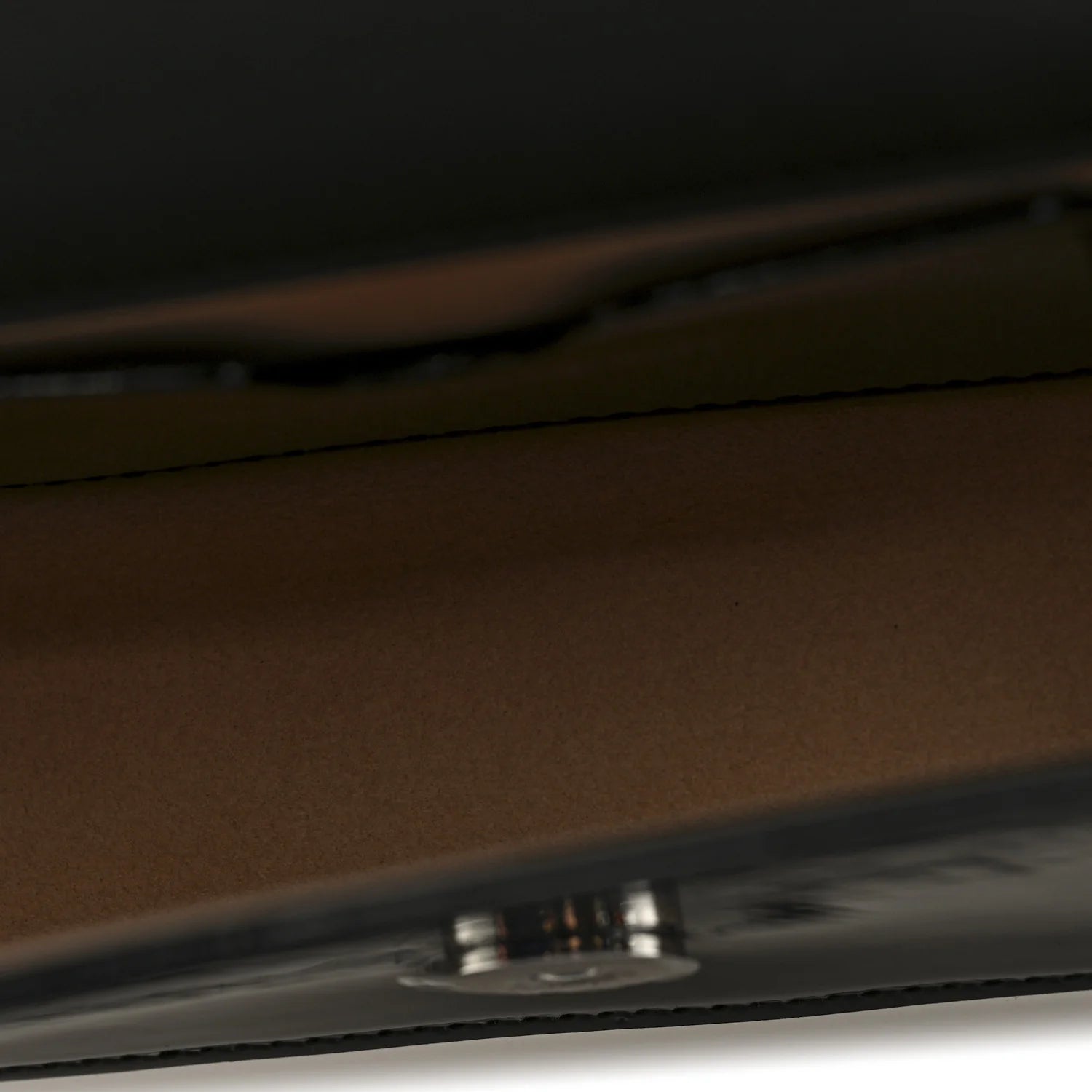 Patent Jeweled Satchel Black