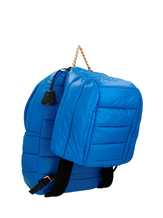 QUILTED HOODED BACKPACK
