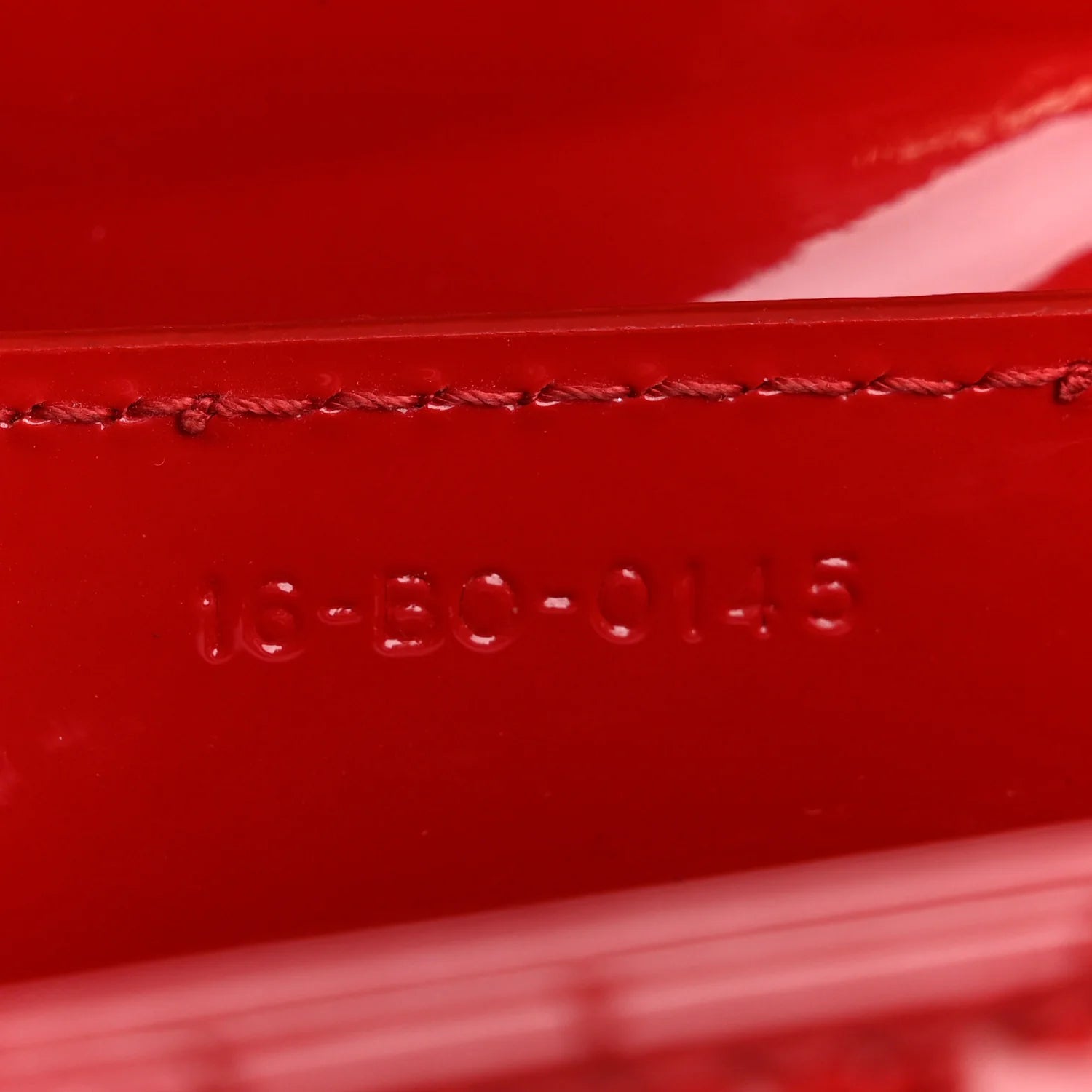 Patent Cannage Medium Lady Dior Red