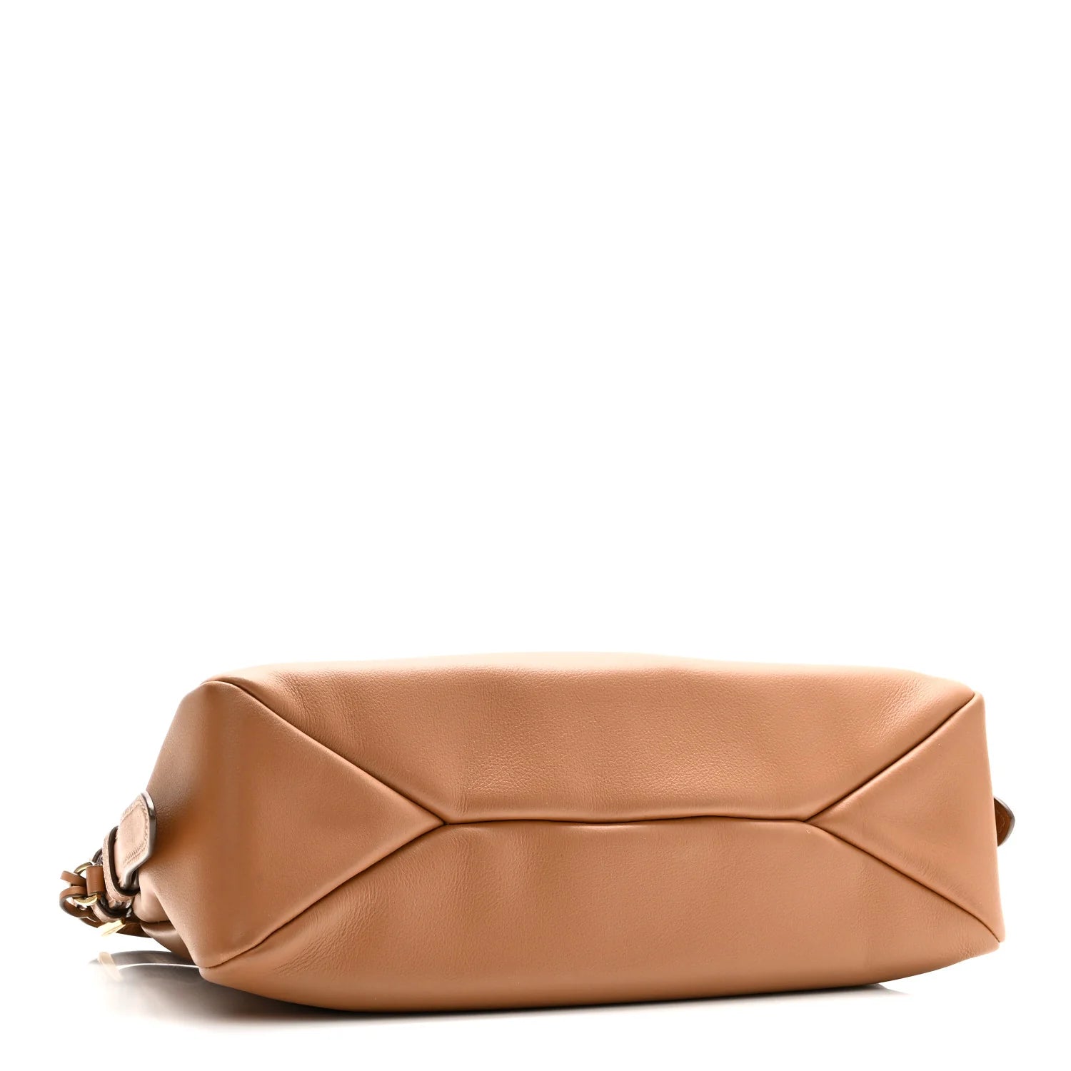 Soft Calfskin Medium Aimee Shoulder Bag Caramel