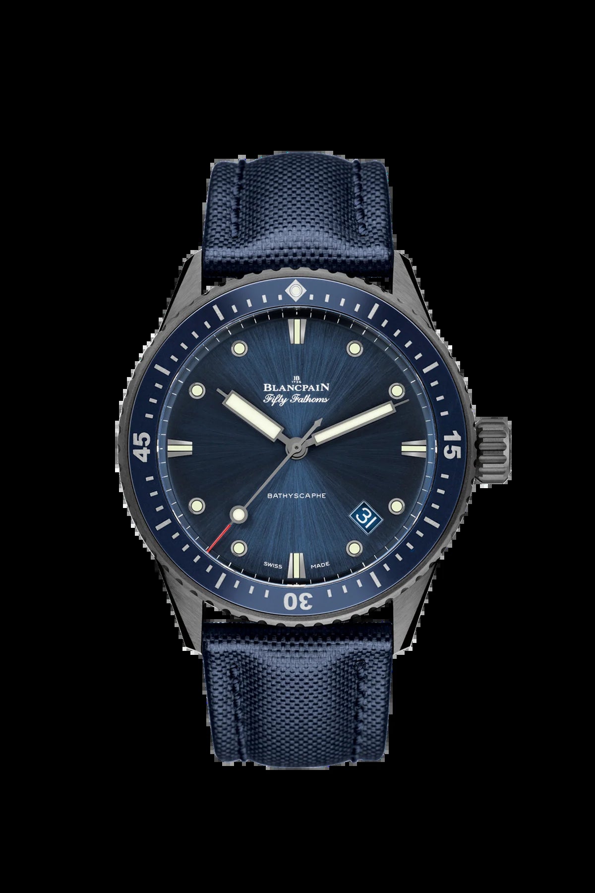 Unworn  Fifty Fathoms Bathyscaphe, Grey Ceramic, 43.6Mm, Ref# 5000-0240-O52A, Box and Papers