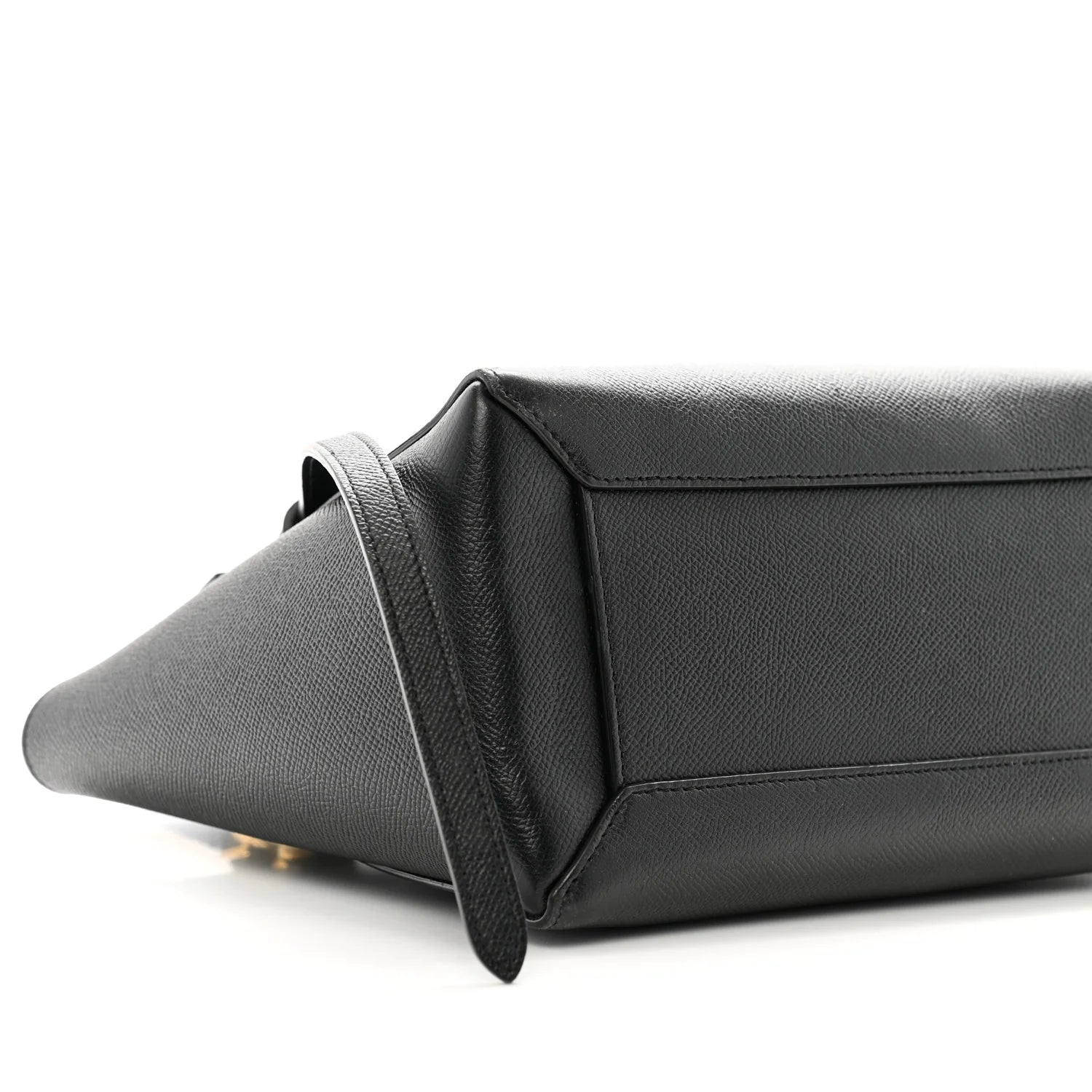 Grained Calfskin Micro Belt Bag Black