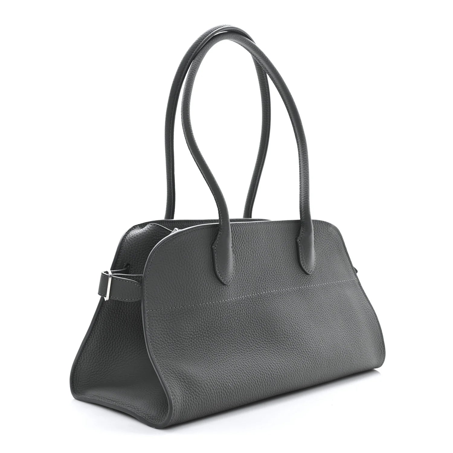 Matte Grained Calfskin EW Margaux 12 Timouse Grey