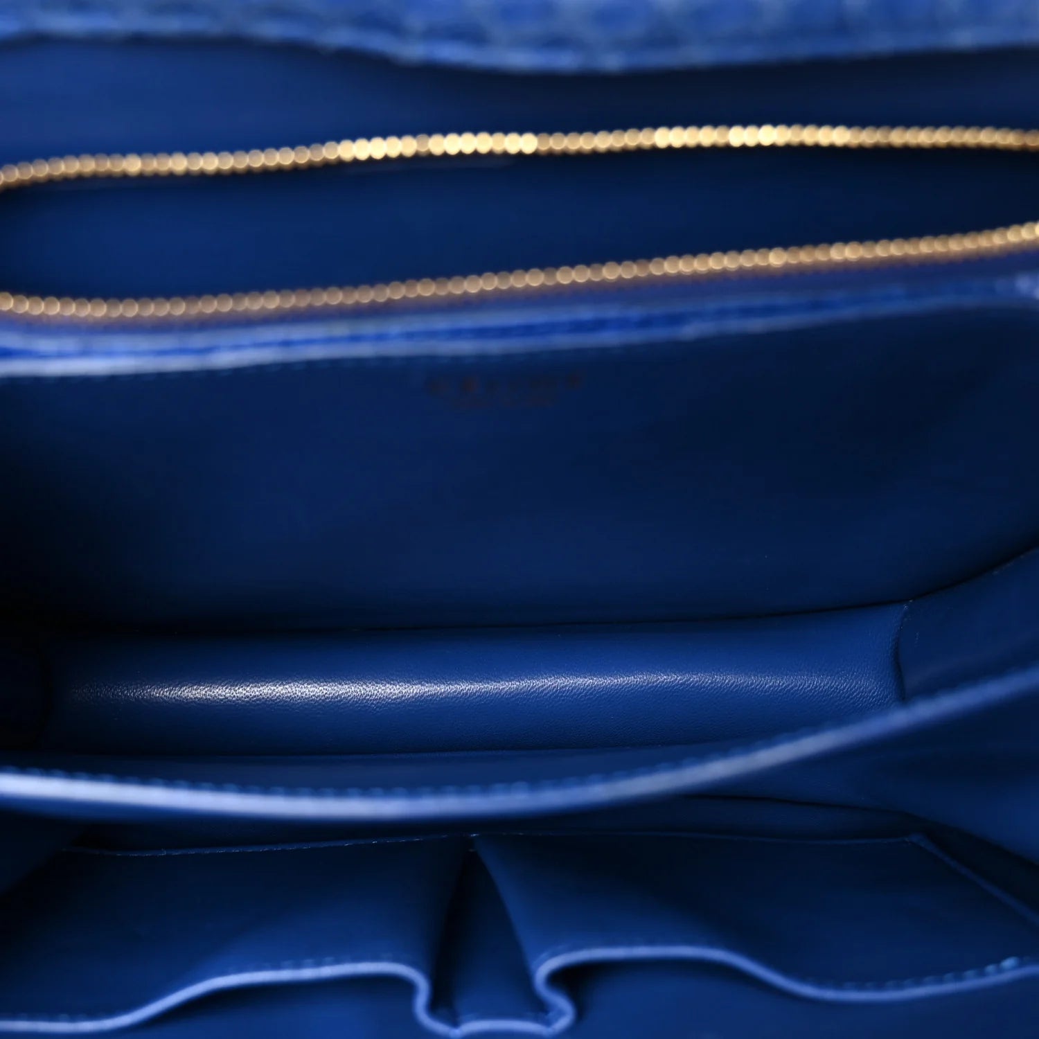 Snakeskin Medium Classic Box Flap Blue