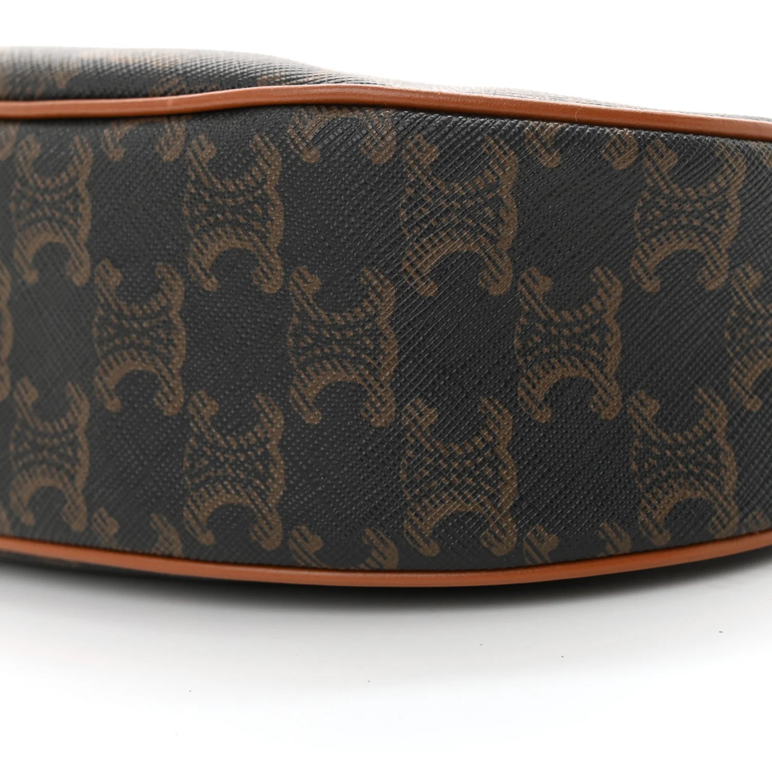 Triomphe Canvas Calfskin Ava Shoulder Bag Tan